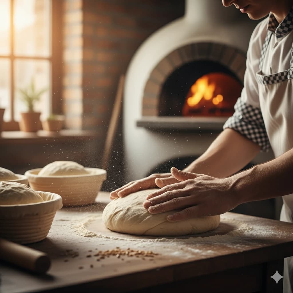 Un pain venant d'être fait